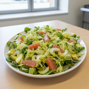 Salade de céleri-branche et pamplemousse - Recette restauration collective
