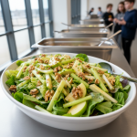 Salade de céleri-branche, pomme et noix - Recette restauration collective