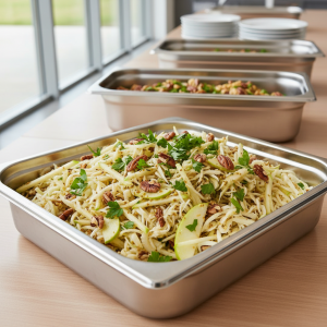 Salade de céleri-rave aux pommes et noix - Recette restauration collective