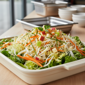 Salade de céleri-rave, carotte et pomme - Recette restauration collective