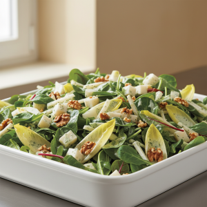 Salade de céleri-rave, endives et noix - Recette restauration collective