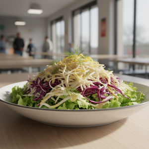Salade de céleri-rave et chou rouge - Recette restauration collective