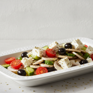 Salade de champignons de Paris à la grecque - Recette restauration collective