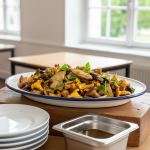 Salade de champignons forestiers - Recette restauration collective