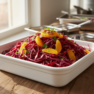 Salade de chou rouge et betterave - Recette restauration collective