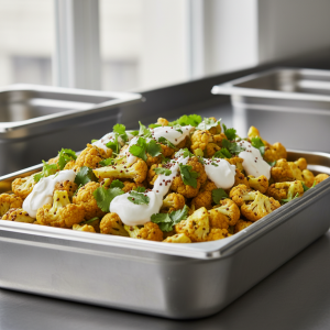 Salade de chou-fleur à l'indienne - Recette restauration collective