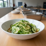 Salade de concombre à l'asiatique - Recette restauration collective