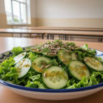 Salade de concombre aux graines de tournesol - Recette restauration collective