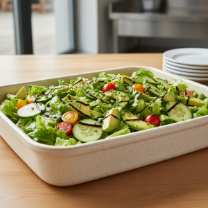 Salade de concombre et avocat - Recette restauration collective