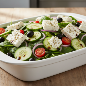 Salade de concombre et féta - Recette restauration collective