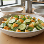 Salade de concombre et melon - Recette restauration collective