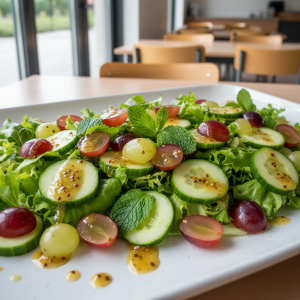 Salade de concombre et raisins - Recette restauration collective