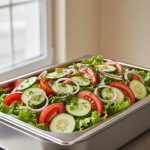 Salade de concombre, tomates et oignons - Recette restauration collective