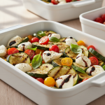 Salade de courgettes, tomates et mozzarella - Recette restauration collective