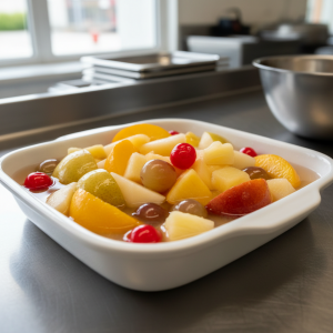 Salade de fruits au sirop léger - Recette restauration collective