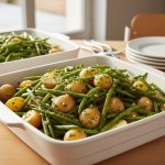Salade de haricots verts et pommes de terre - Recette restauration collective