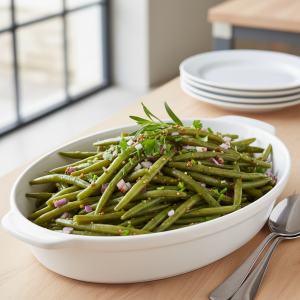 Salade de haricots verts simple - Recette restauration collective