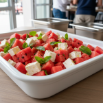 Salade de pastèque et féta - Recette restauration collective