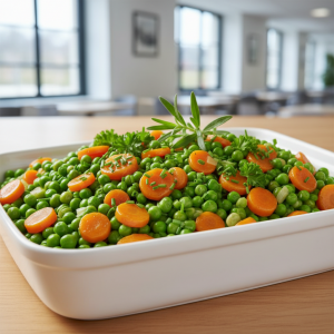 Salade de petits pois et carottes - Recette restauration collective