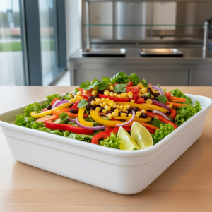 Salade de poivrons à la mexicaine - Recette restauration collective