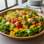 Salade de poivrons et mangue - Recette restauration collective