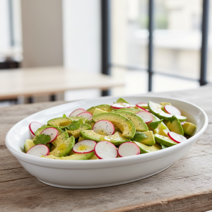 Salade de radis et avocat - Recette restauration collective