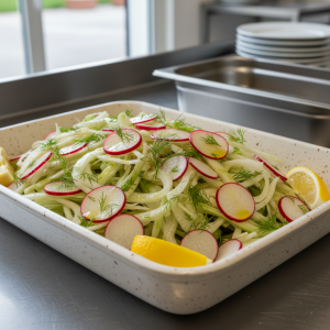 Salade de radis et fenouil - Recette restauration collective