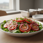 Salade de tomates et oignons - Recette restauration collective