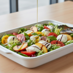 Salade de tomates et pêches - Recette restauration collective