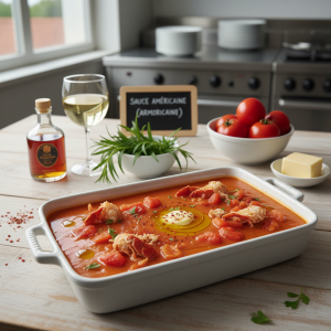 Sauce américaine (armoricaine) bio - Recette restauration collective