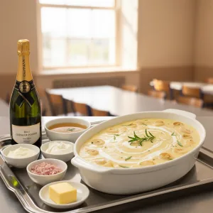 Sauce au champagne bio - Recette restauration collective