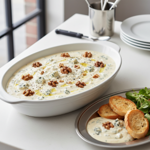 Sauce au fromage bleu et noix - Recette restauration collective