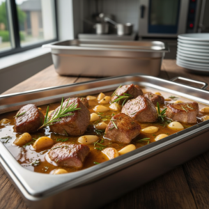 Sauce au romarin et ail confit - Recette restauration collective