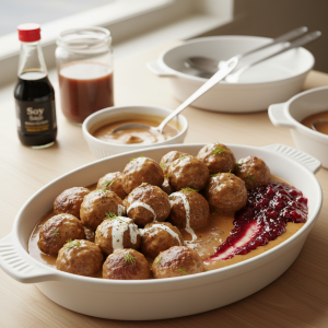 Sauce suédoise aux boulettes (köttbullar) - Recette restauration collective