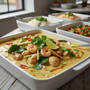 Sauce thaï coco-citronnelle bio - Recette restauration collective