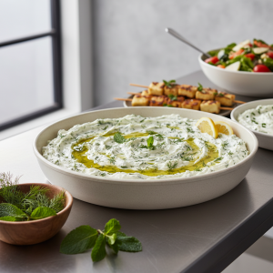 Sauce tzatziki chaud - Recette restauration collective