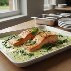 Saumon à l'oseille - Recette restauration collective