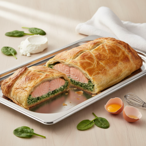 Saumon en croûte - Recette restauration collective