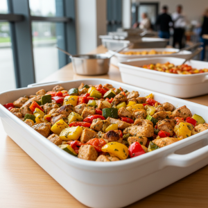 Sauté de dinde aux légumes - Recette restauration collective