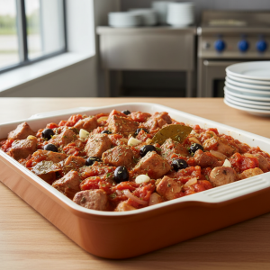 Sauté de porc à la tomate - Recette restauration collective