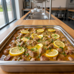 Sauté de veau au citron - Recette restauration collective
