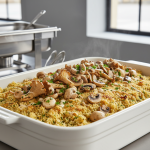 Semoule aux champignons - Recette restauration collective