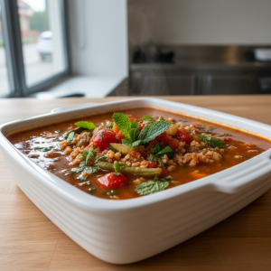 Soupe de boulgour - Recette restauration collective