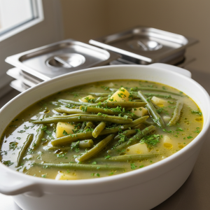 Soupe de haricots verts - Recette restauration collective
