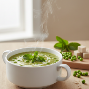 Soupe de petits pois - Recette restauration collective