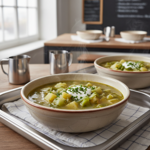 Soupe de poireaux - Recette restauration collective