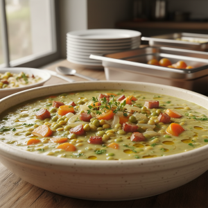 Soupe de pois cassés - Recette restauration collective