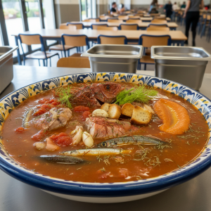 Soupe de poisson de roche marseillaise - Recette restauration collective