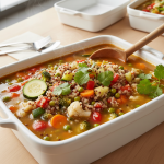 Soupe de quinoa aux légumes - Recette restauration collective
