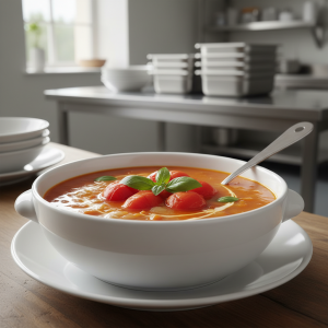 Soupe de tomates - Recette restauration collective
